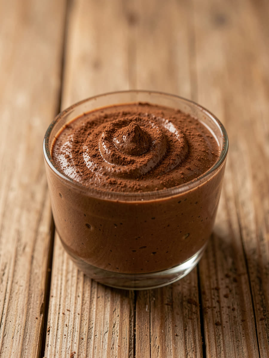 Mousse de chocolate fit em taça
