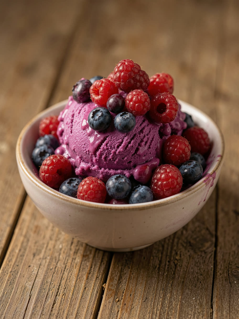 Sorvete de Frutas Vermelhas